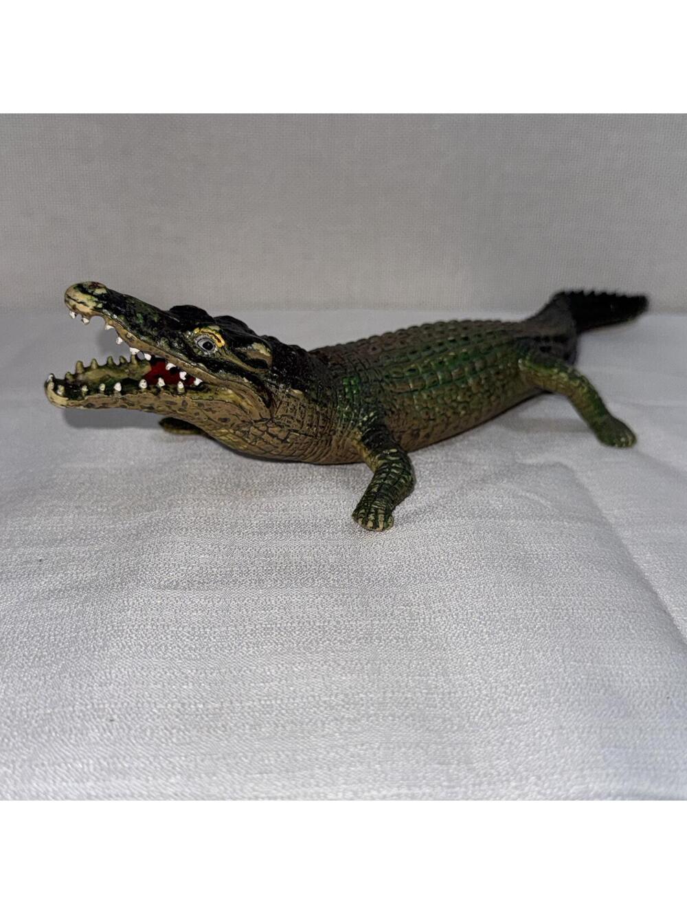 AAA Crocodile Figure Rubber PVC 12" Realistic Safari Animal Vintage Educational‎